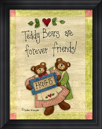 Framed Bear Hugs Print