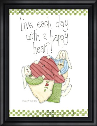 Framed Happy Heart Print