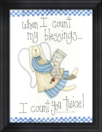 Framed Count My Blessings Print