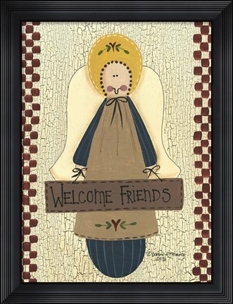 Framed Welcome Friends Print
