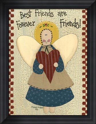Framed Best Friends Are Forever Print