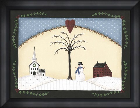 Framed Winter Tree Print