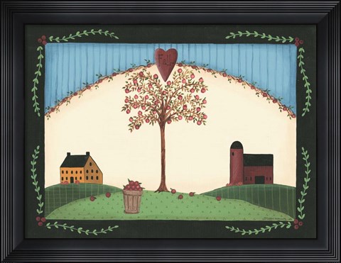 Framed Fall Tree Print
