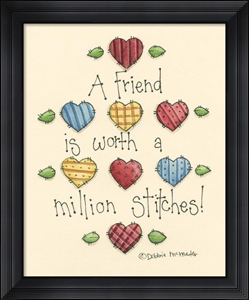 Framed Friend Is Worth Print