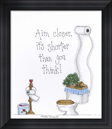 Framed Aim Closer Print