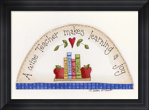 Framed Wise Teacher Print