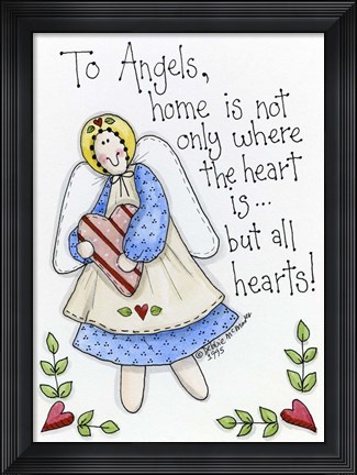 Framed To Angels Print