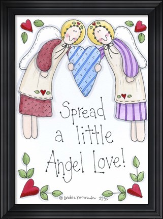 Framed Spread A Little Angel Love Print