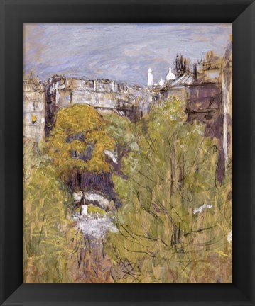 Framed Sacre-Coeur Seen from the Painter&#39;s Window Before 1940 Print