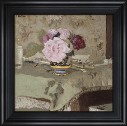 Framed Bouquet of Roses Print