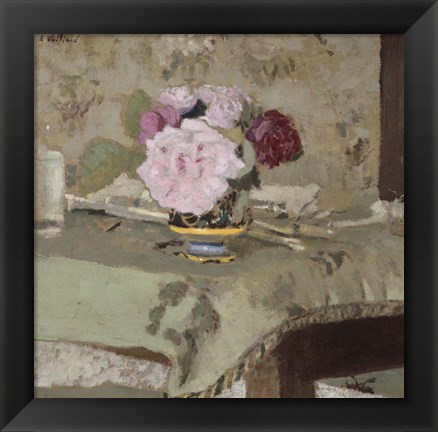 Framed Bouquet of Roses Print