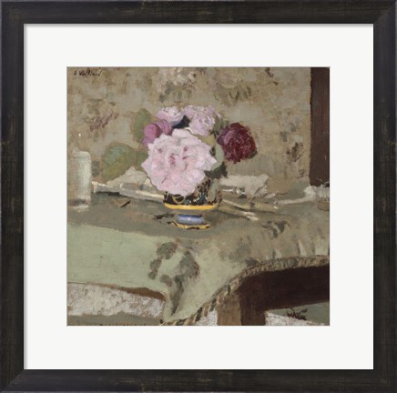 Framed Bouquet of Roses Print