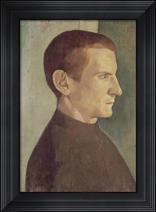 Framed Portrait of the Dutch Painter Jan Verkade, 1893 Print