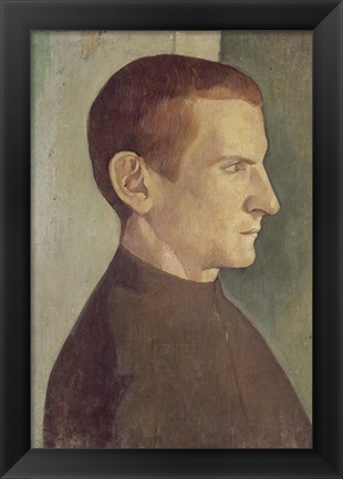 Framed Portrait of the Dutch Painter Jan Verkade, 1893 Print