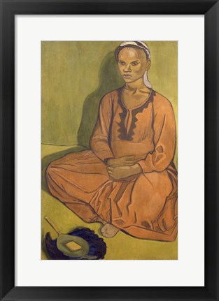 Framed Study of Mulatto Woman, 1915 Print