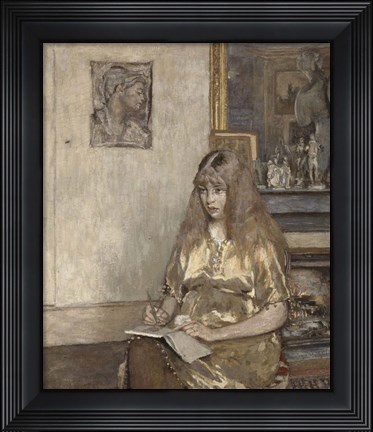 Framed Portrait of Genevieve Bernheim de Villers (1907-1936) Print