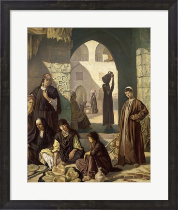 Framed Merchants of Cairo, 1900 Print