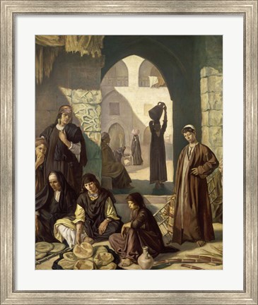 Framed Merchants of Cairo, 1900 Print