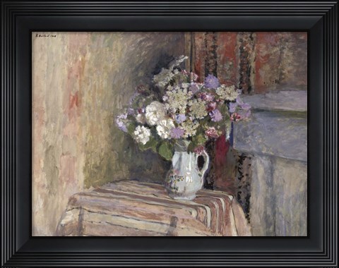 Framed Flowers in a Vase Print