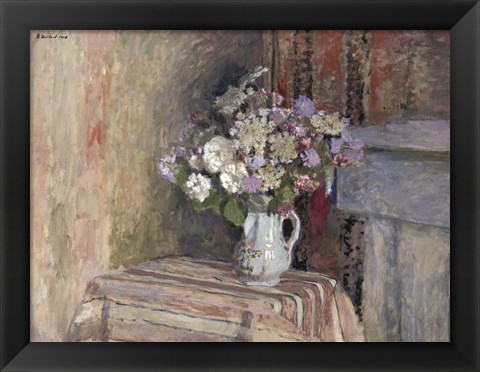 Framed Flowers in a Vase Print