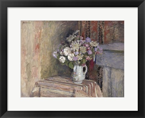 Framed Flowers in a Vase Print