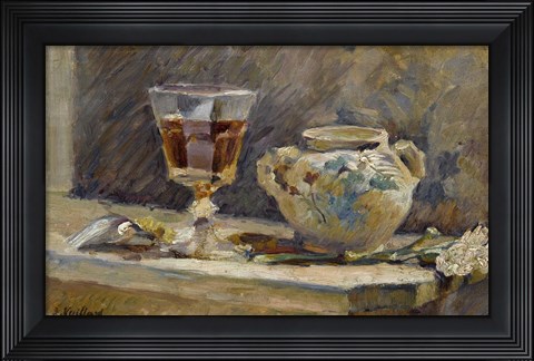 Framed Glass of Madeira Print