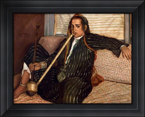 Framed Smoker of Tombac Cairo, 1900 Print