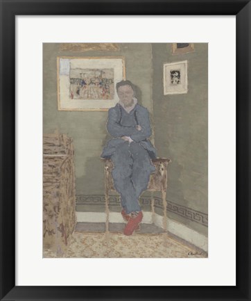 Framed Portrait of Felix Vallotton (1865-1925) Print