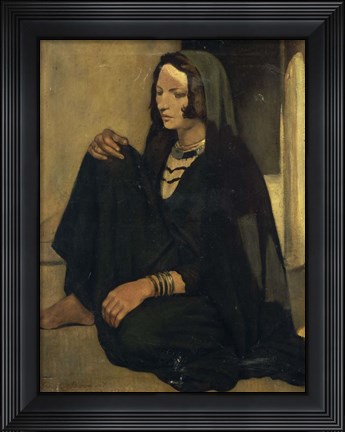 Framed Woman Fellah: Shadows and Light, 1901 Print