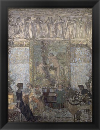 Framed Library, 1911 Print