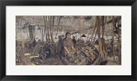 Framed Weapon factory at Lyon: the Turns, 1916-1917 Print
