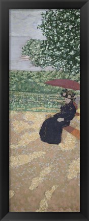 Framed Red Parasol, 1894 Print