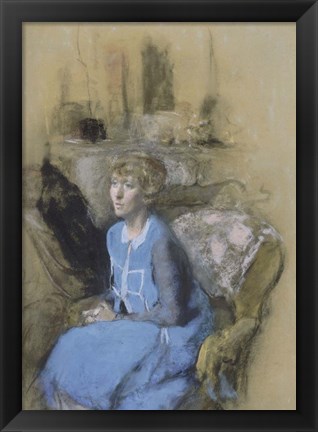 Framed Woman in Blue, c. 1925-1930 Print