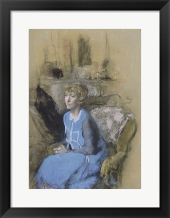 Framed Woman in Blue, c. 1925-1930 Print