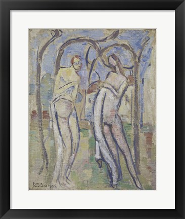 Framed Adam and Eve, 1888 Print