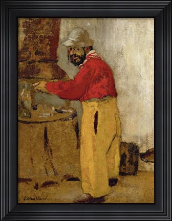 Framed Henri de Toulouse-Lautrec at Villeneuve Sur Yonne, 1898 Print