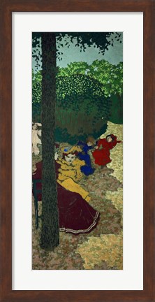 Framed Girls Playing, 1894 Print