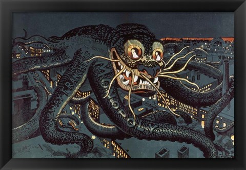 Framed Menace of the Hour Print
