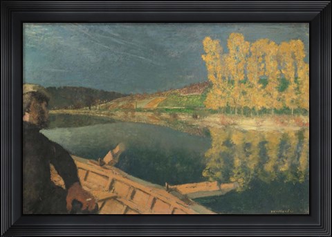 Framed Ferryman, 1897 Print