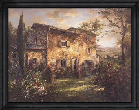 Framed Tuscan Farmhouse Print