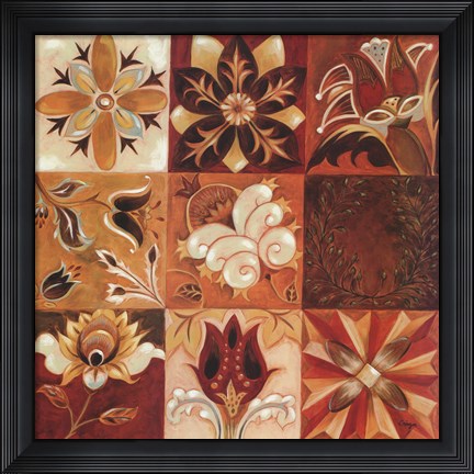 Framed Bohemian Tapestry I Print