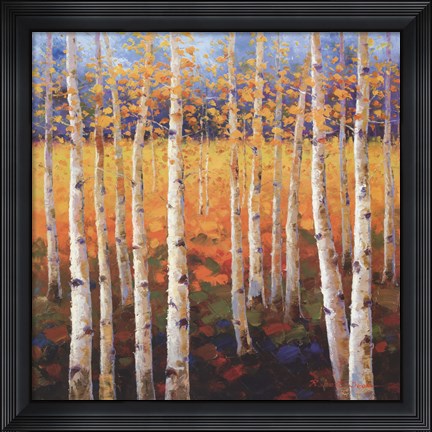 Framed Birch Forest Print