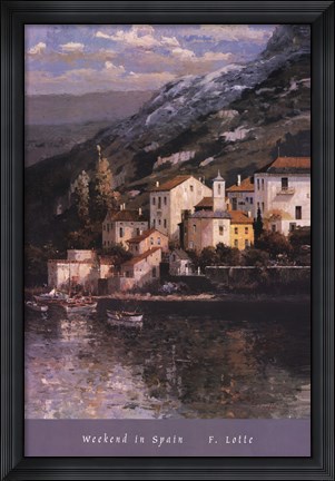 Framed Weekend in Spain Print