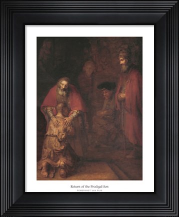 Framed Return Of Prodical Son Print