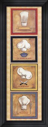 Framed French Chefs Print