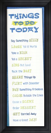 Framed To-Do List Print