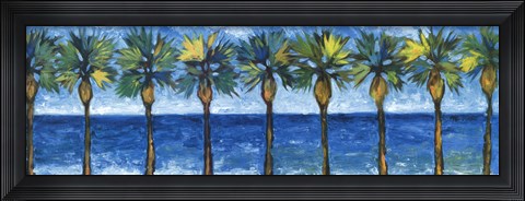 Framed Palms In Paradise Print