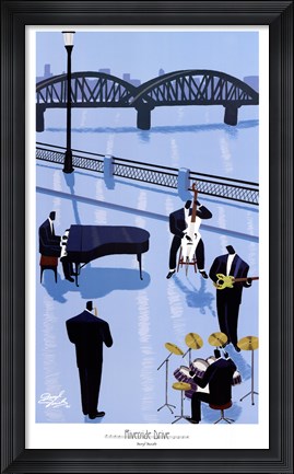 Framed Riverside Drive Print