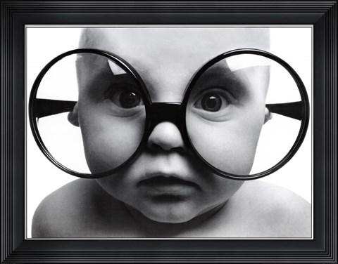 Framed Baby Face Print