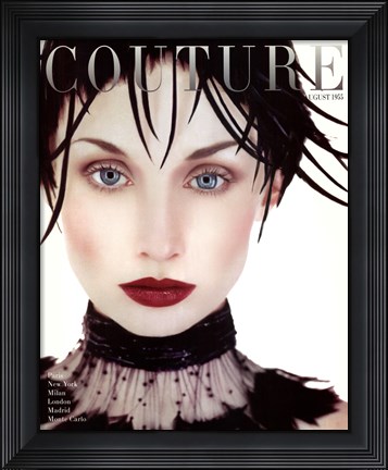 Framed Couture August 1955 Print